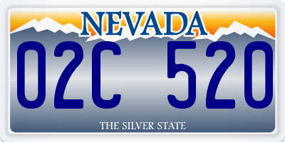 NV license plate 02C520