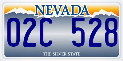 NV license plate 02C528