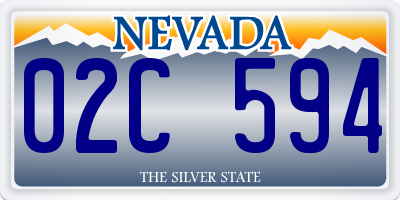 NV license plate 02C594