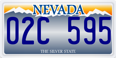 NV license plate 02C595