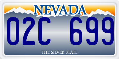 NV license plate 02C699