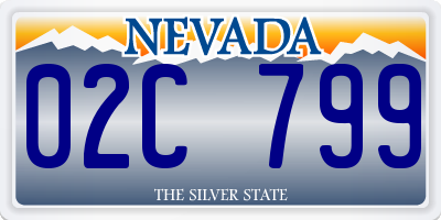 NV license plate 02C799