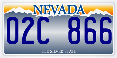 NV license plate 02C866