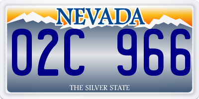 NV license plate 02C966