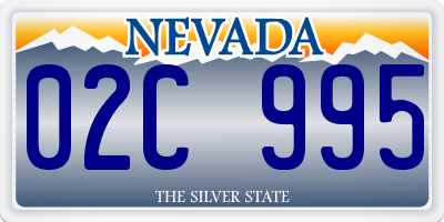 NV license plate 02C995