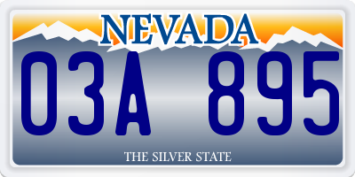 NV license plate 03A895