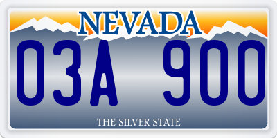 NV license plate 03A900