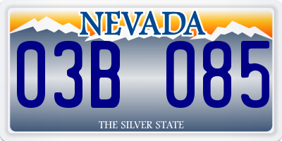 NV license plate 03B085