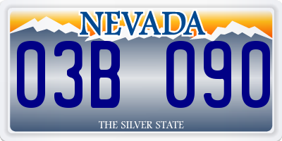 NV license plate 03B090