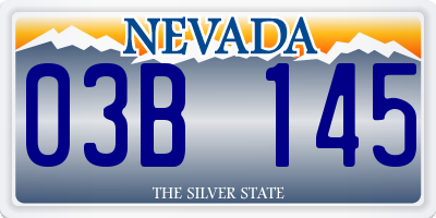 NV license plate 03B145