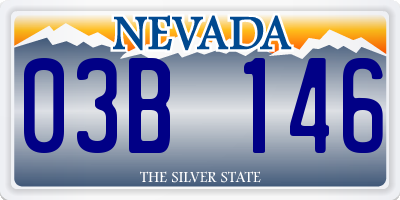 NV license plate 03B146