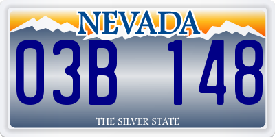 NV license plate 03B148