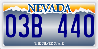 NV license plate 03B440