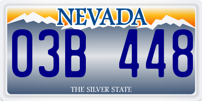 NV license plate 03B448