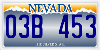 NV license plate 03B453
