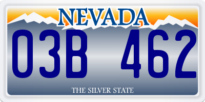 NV license plate 03B462