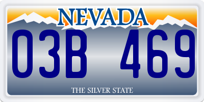 NV license plate 03B469