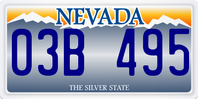 NV license plate 03B495