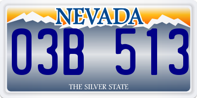 NV license plate 03B513