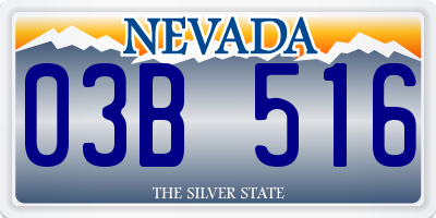 NV license plate 03B516