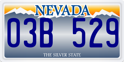 NV license plate 03B529