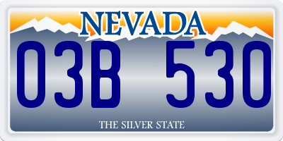 NV license plate 03B530
