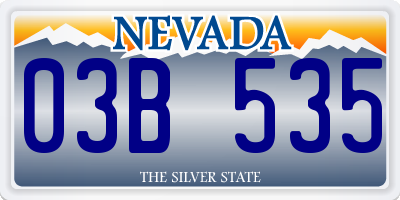 NV license plate 03B535