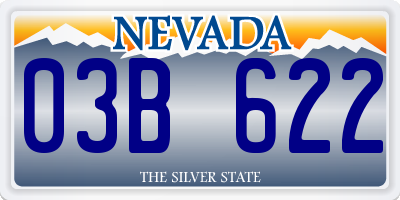 NV license plate 03B622