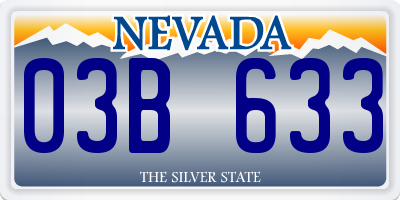 NV license plate 03B633