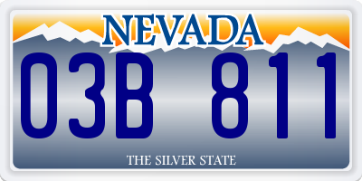 NV license plate 03B811