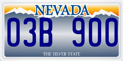 NV license plate 03B900