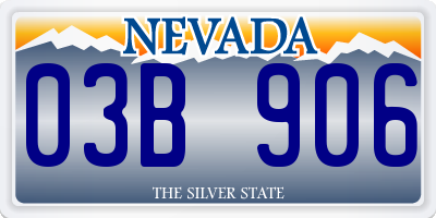 NV license plate 03B906