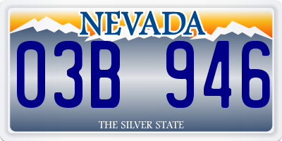 NV license plate 03B946