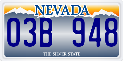 NV license plate 03B948