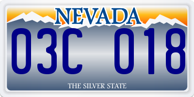 NV license plate 03C018