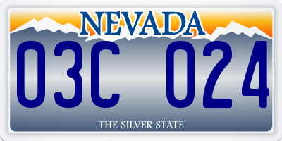 NV license plate 03C024