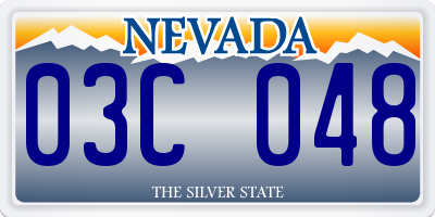 NV license plate 03C048