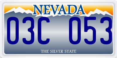 NV license plate 03C053