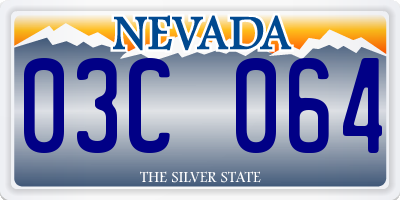 NV license plate 03C064
