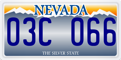 NV license plate 03C066