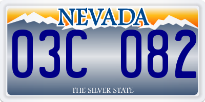 NV license plate 03C082