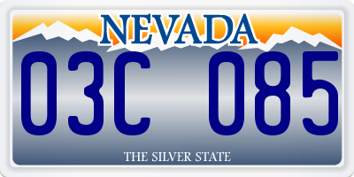 NV license plate 03C085