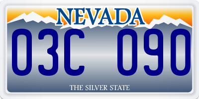 NV license plate 03C090