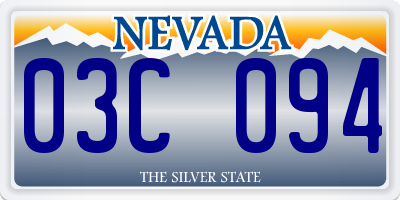 NV license plate 03C094