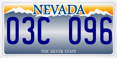 NV license plate 03C096