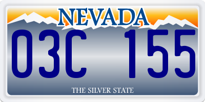 NV license plate 03C155