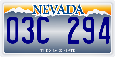 NV license plate 03C294