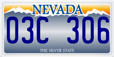 NV license plate 03C306