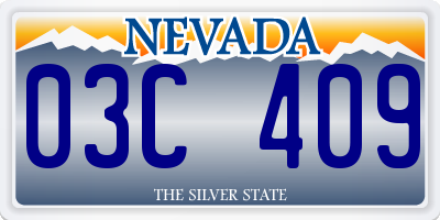 NV license plate 03C409