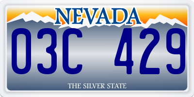 NV license plate 03C429